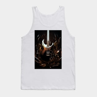 Gold Guitar Tank Top